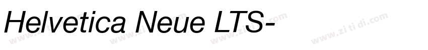 Helvetica Neue LTS字体转换